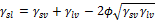 surface free energy of solid by contact angle measurment